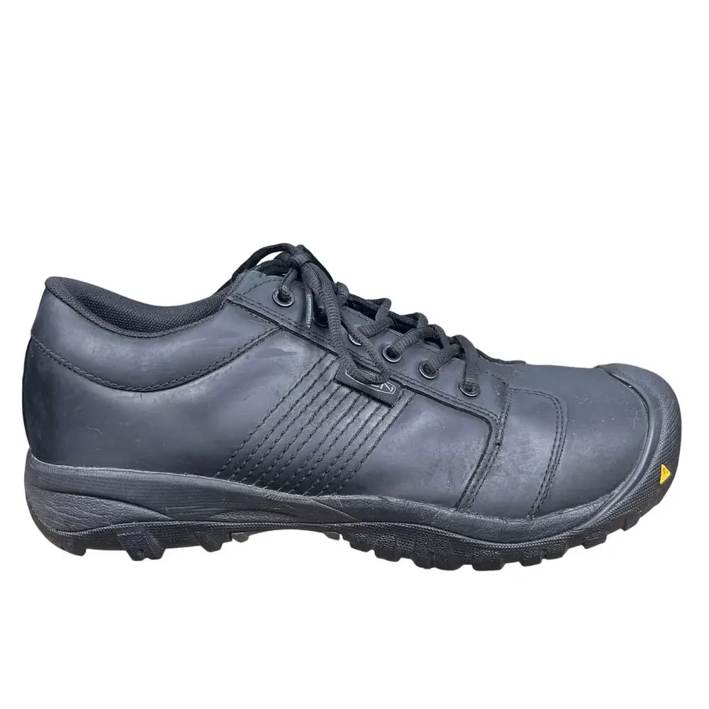 Keen Utility Black Steel Toe Slip Resistant Wide Work Shoes Size 10.5 EE